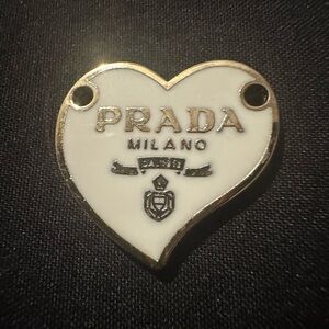 Prada Heart Logo Charm